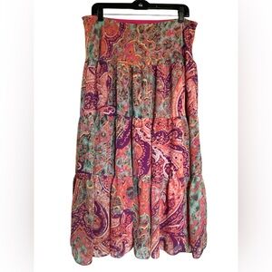 American Living Multicolor Midi Skirt